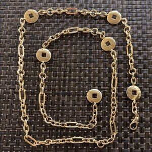Vintage Gold-Tone 44” Adjustable Chain Belt w/Lobster Clasp